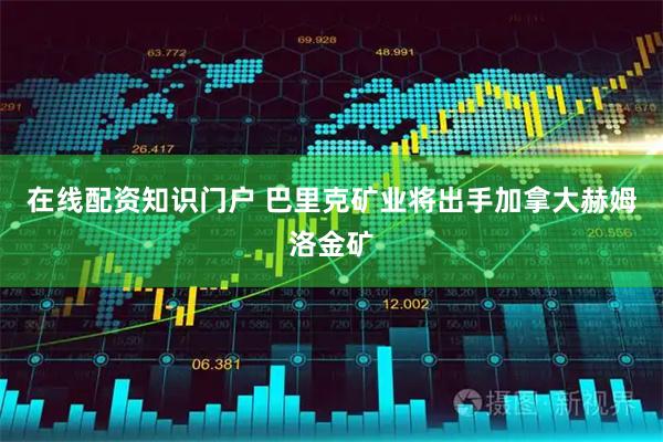 在线配资知识门户 巴里克矿业将出手加拿大赫姆洛金矿