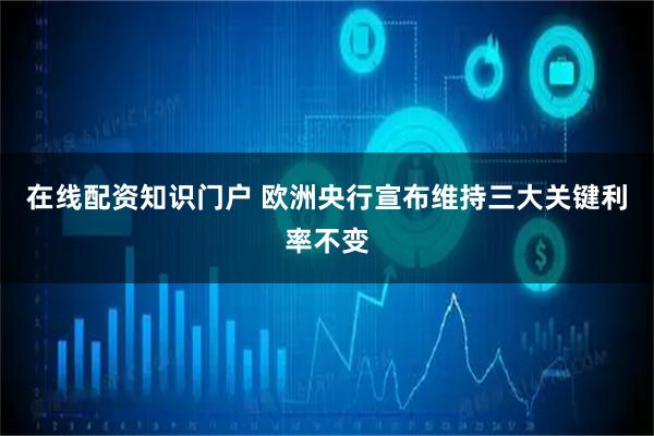 在线配资知识门户 欧洲央行宣布维持三大关键利率不变